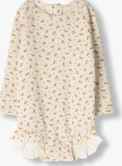 beige quincy mae badpakken olivia rashguard one-piece clay