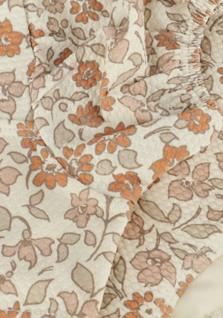 beige quincy mae bikini's zippy two-piece garden