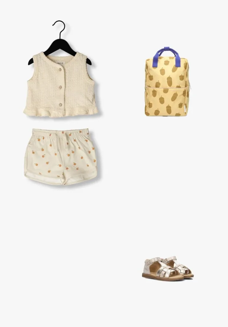 beige quincy mae zwembroeken boys swim short oranges