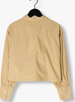 beige raizzed blouses ellie