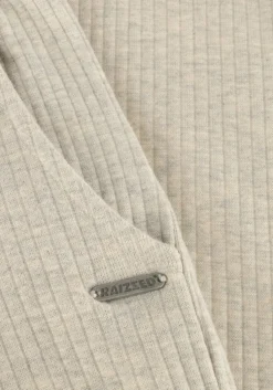 beige raizzed flared broek ilva