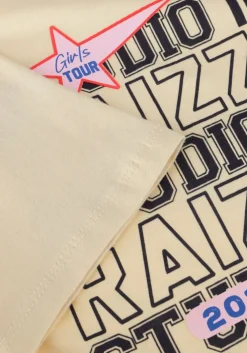 beige raizzed t-shirt safia