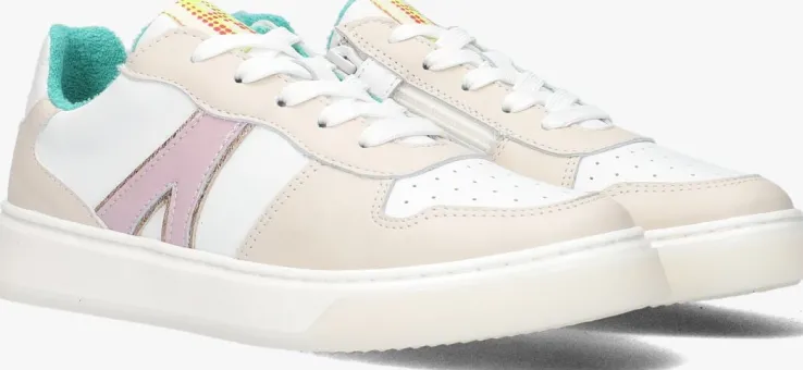 beige red-rag lage sneakers 13310