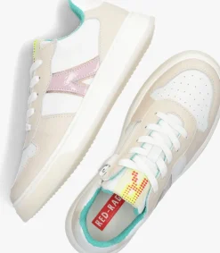 beige red-rag lage sneakers 13310