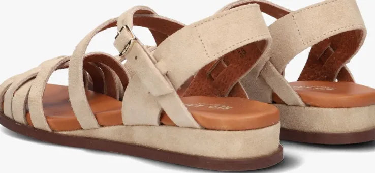 beige red-rag sandalen 79542 tiny wedge