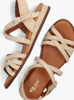 beige red-rag sandalen 79542 tiny wedge