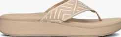 beige reef teenslippers cushion cloud tx
