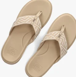 beige reef teenslippers cushion cloud tx