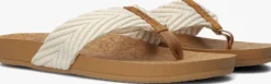 beige reef teenslippers cushion strand