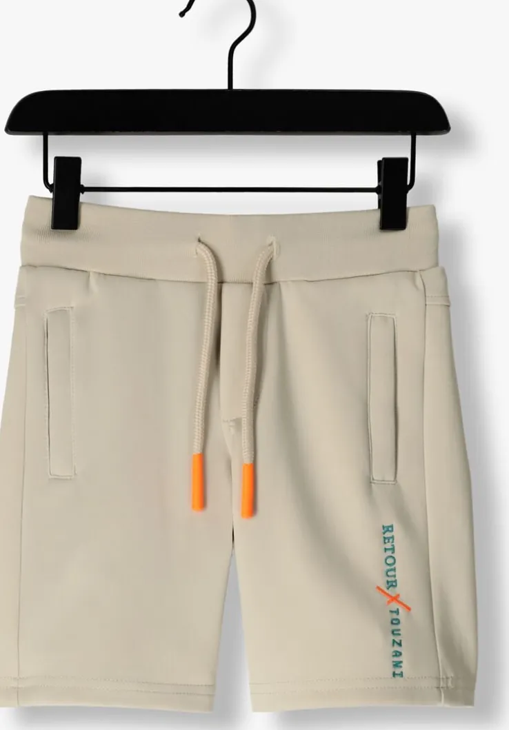 beige retour korte broek spin