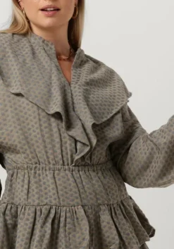 beige rough studios mini jurk chrissy dress