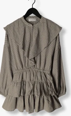 beige rough studios mini jurk chrissy dress