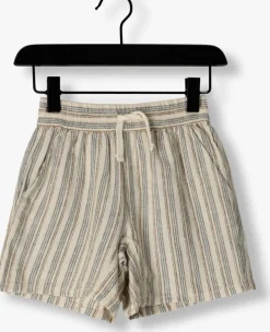 beige rylee + cru korte broek bermuda short nautical stripe