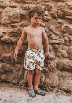 beige salted stories zwembroeken crown tree swim shorts