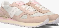 beige saucony lage sneakers shadow original