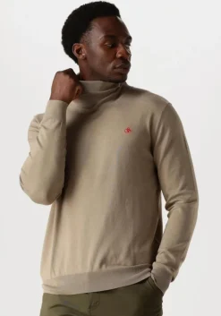 beige scotch & soda coltrui turtleneck viscose sweater