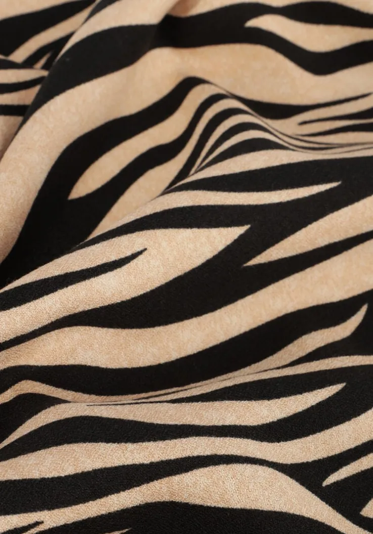 beige scotch & soda mini jurk mini dress with drape detail