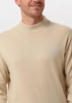 beige scotch & soda sweater dropped shoulder mock neck