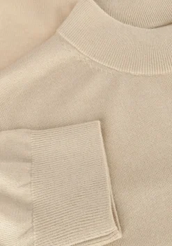 beige scotch & soda sweater dropped shoulder mock neck