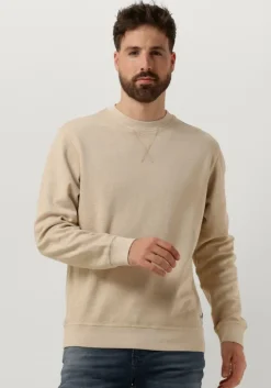 beige scotch & soda sweater garment-dyed structured sweatshirt