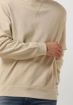 beige scotch & soda sweater garment-dyed structured sweatshirt