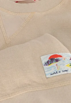 beige scotch & soda sweater garment-dyed structured sweatshirt