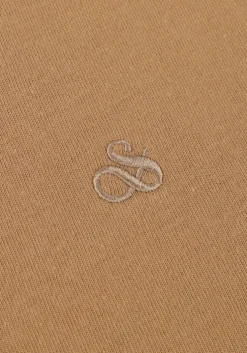 beige scotch & soda t-shirt seasonal core - regular-fit logo t-shirt