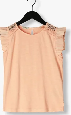 beige scotch & soda t-shirt woven detail t-shirt