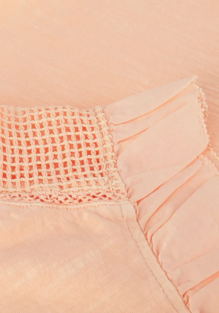 beige scotch & soda t-shirt woven detail t-shirt