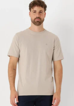 beige scotch & soda t-shirt seasonal core - regular fit lo