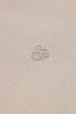 beige scotch & soda t-shirt seasonal core - regular fit lo