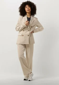beige second female blazer evie fitted blazer