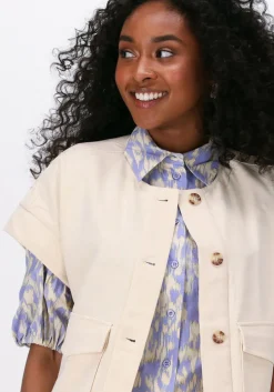 beige second female gilet ficaria waistcoat