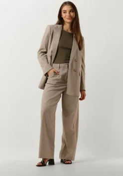 beige second female pantalon pinnia trousers