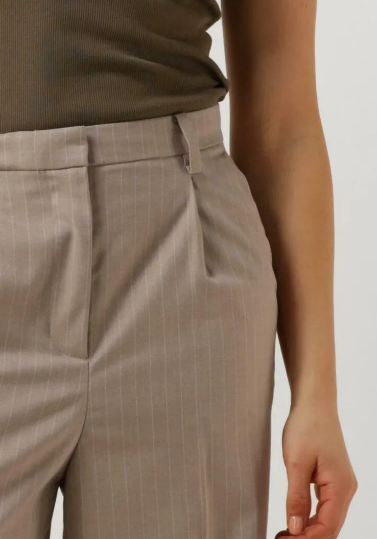 beige second female pantalon pinnia trousers