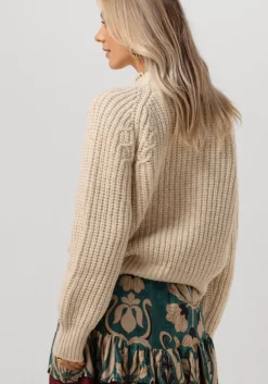 beige second female trui aya knit t-neck