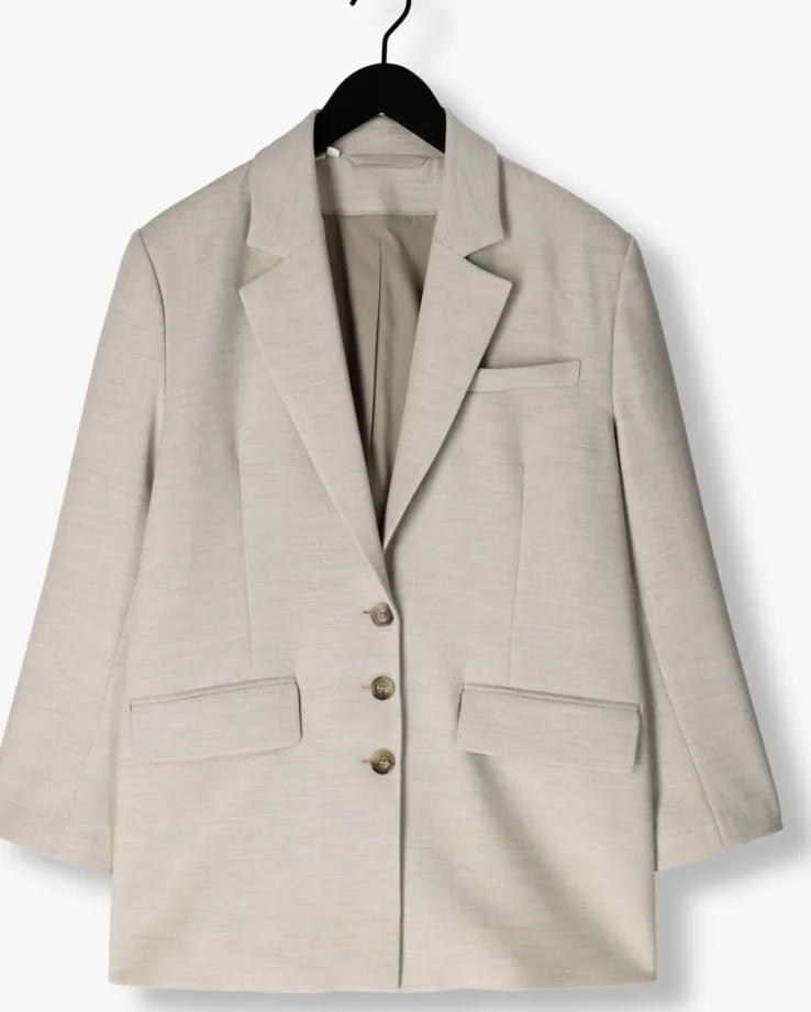 beige selected femme blazer slfrita-paxa ls oversized blazer