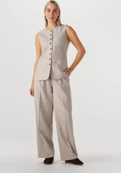 beige selected femme gilet slfvilka sun long vest