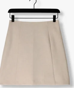 beige selected femme minirok slfrita mw short skirt mel