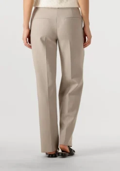 beige selected femme pantalon slfrita mw wide pant