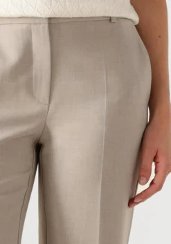 beige selected femme pantalon slfrita mw wide pant