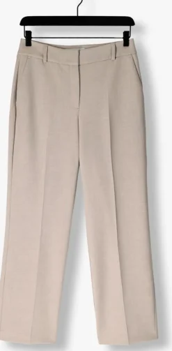 beige selected femme pantalon slfrita mw wide pant