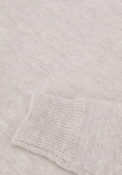 beige selected femme trui lulu ls knit o-neck b