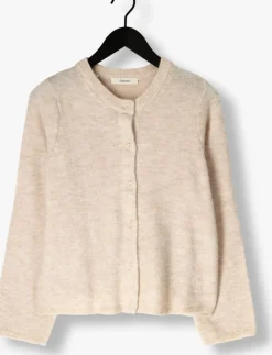 beige selected femme vest slflulu new ls knit cardigan