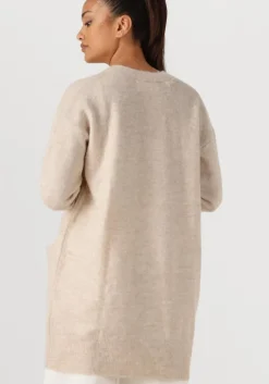 beige selected femme vest lulu new ls knit long cardigan b