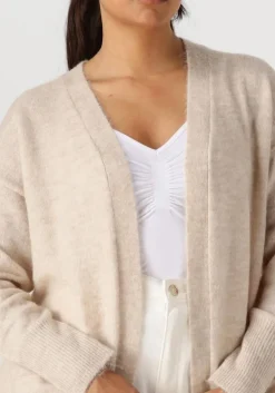 beige selected femme vest lulu new ls knit long cardigan b
