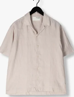beige selected homme casual overhemd slhregkylian ss shirt resort