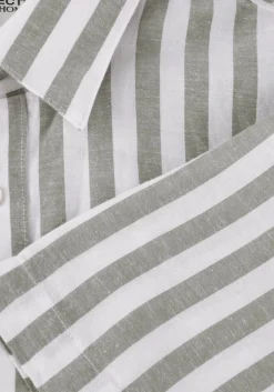 beige selected homme casual overhemd slhregnew-linen shirt ss classic