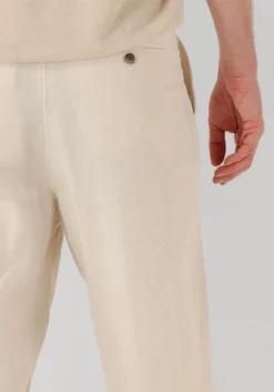 beige selected homme chino slh180-relaed crop ron sun pleat pant