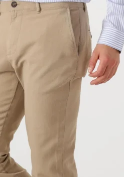 beige selected homme chino slh175-slim miles structure dyed pant